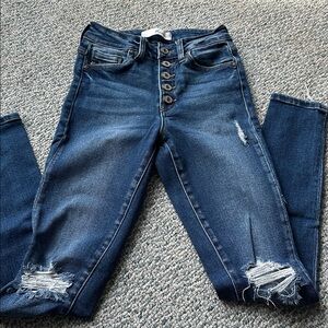 KanCan Denim Button-Fly Jeans